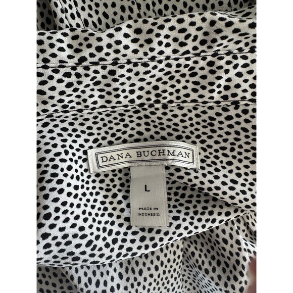 Dana Buchman Sz Large Button Up Top A7 - Picture 7 of 8